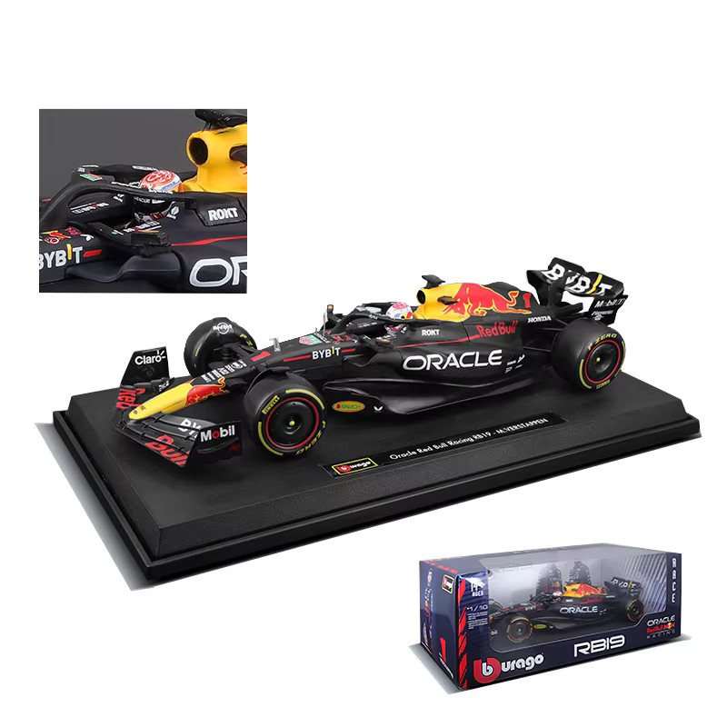 Bburago Formula Racing Red Bull RB19 F1 Automodell 1/18 Legierungsmodellspielzeug - Bild 2