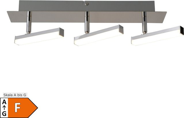 Näve LED Spotbalken Turin in Silberfarben mit warmweißem Leuchtmittel - Bild 1