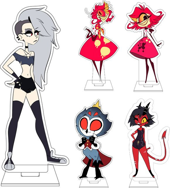 Bandai Hazbin Hotel Acryl-Figur Ständerfigur, 16cm, Bunt / Mehrfarbig - Bild 1