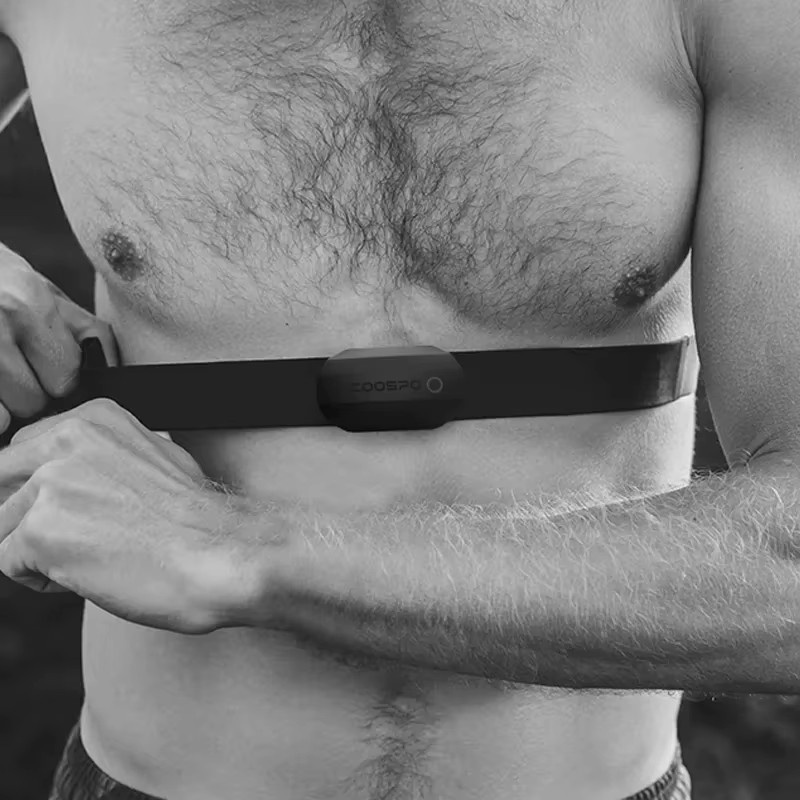 CYCLAMI Herzfrequenzmesser-Brustgurt mit Armband für kabellose Verbindung in Schwarz, kompatibel mit Garmin, XOSS, iGPSPORT, Wahoo, Magene und COOSPO - Bild 2