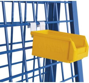 VARIOfit Materialkiste aus Kunststoff, Gelb, B/T/H: 10,5 x 16,0 x 7,5 cm - Bild 1