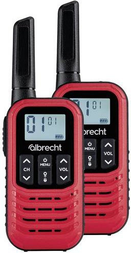 Albrecht Tectalk Go 29646 PMR-Handfunkgerät 2er Set in Rot mit USB-C Anschluss - Bild 1