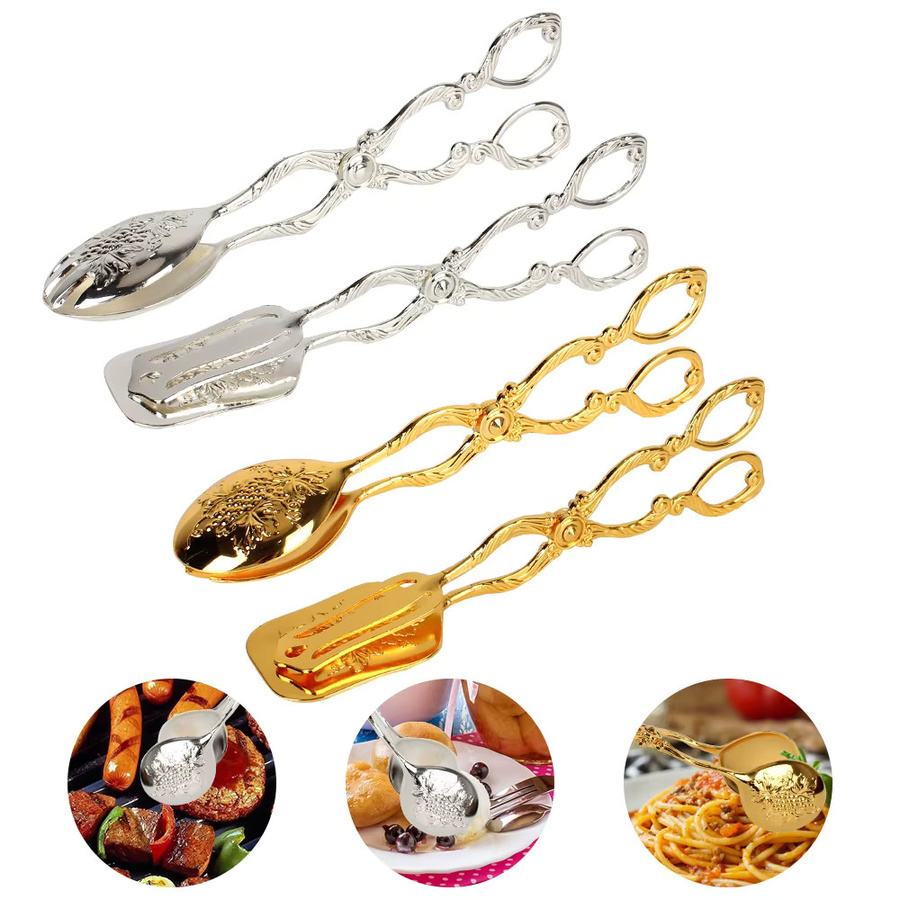 NICEYARD Salat-Gebäck-Klemme aus Metall in Gold im Vintage-Stil - Bild 3