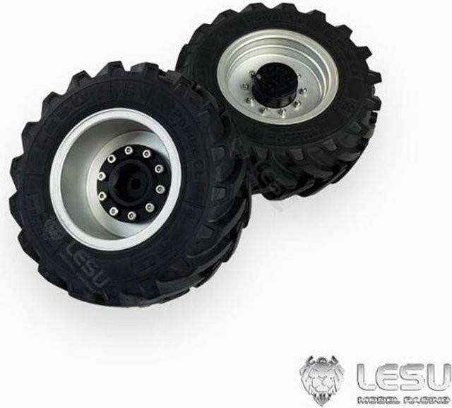 LESU Modell Zubehör Simulation Lkw Reifen, Gummi Reifen, 1/14 - Bild 1