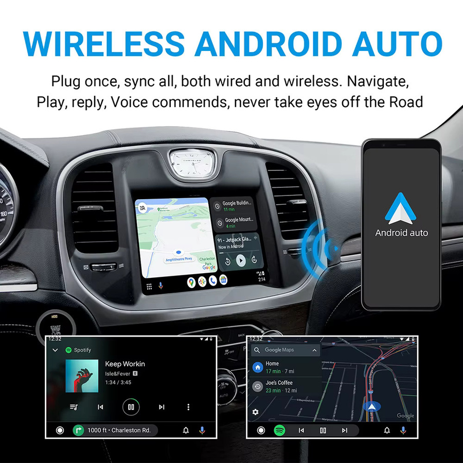 ANYFAR CarPlay Android Auto Wireless Nachrüst-Decoder-Box für Chrysler 300 300C Serie 2012-2014 in Schwarz mit Wi-Fi und Bluetooth - Bild 5