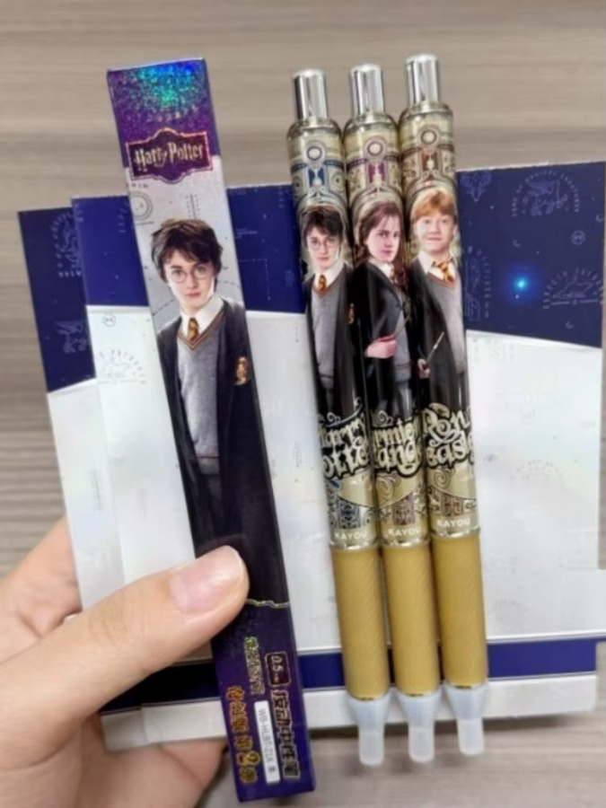 Kayou Harry Potter Schüler-Gelschreiber in Schwarz und Bunt mit Anime-Charakteren als Überraschungsbox - Bild 3