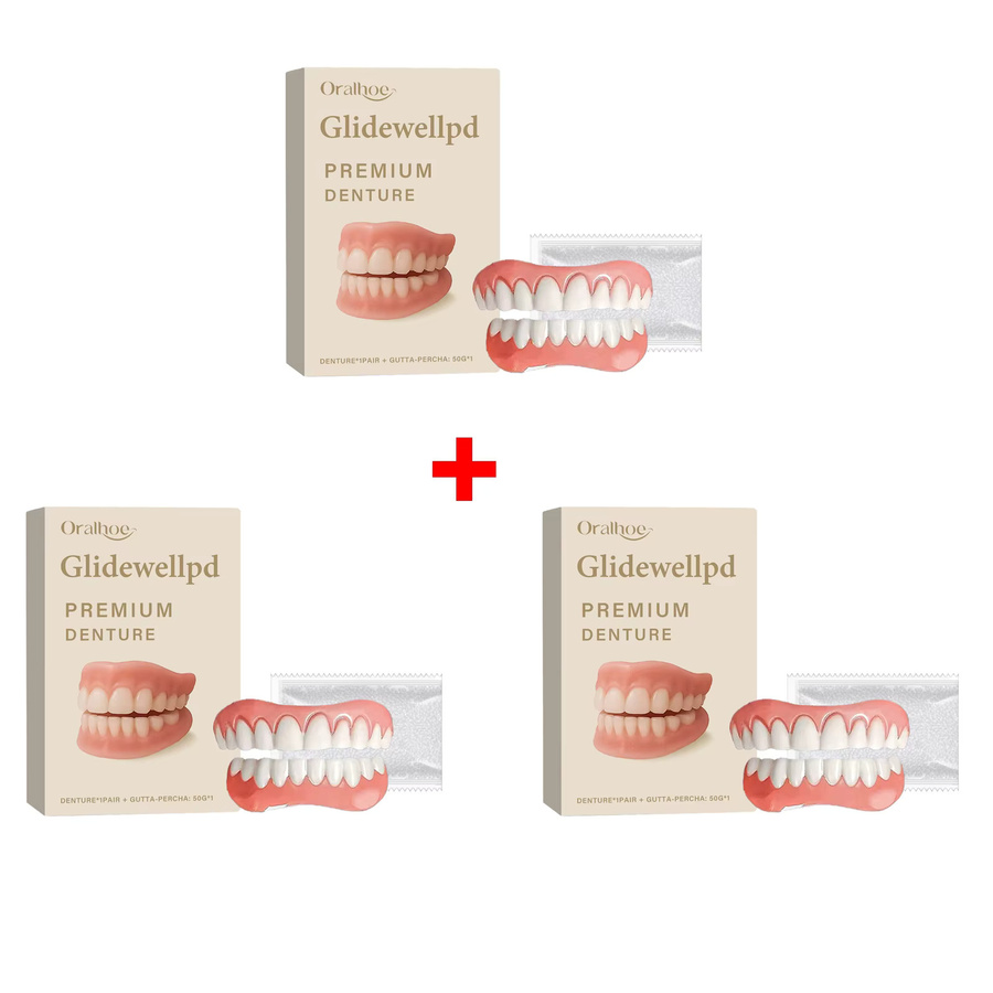Oralhoe Prothesenreparaturset, Silikonzähne oben und unten - Bild 2