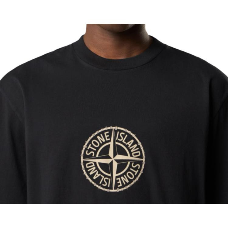 Stone Island Kurzarm T-Shirt, Buchstaben Druck, Unisex - Bild 2