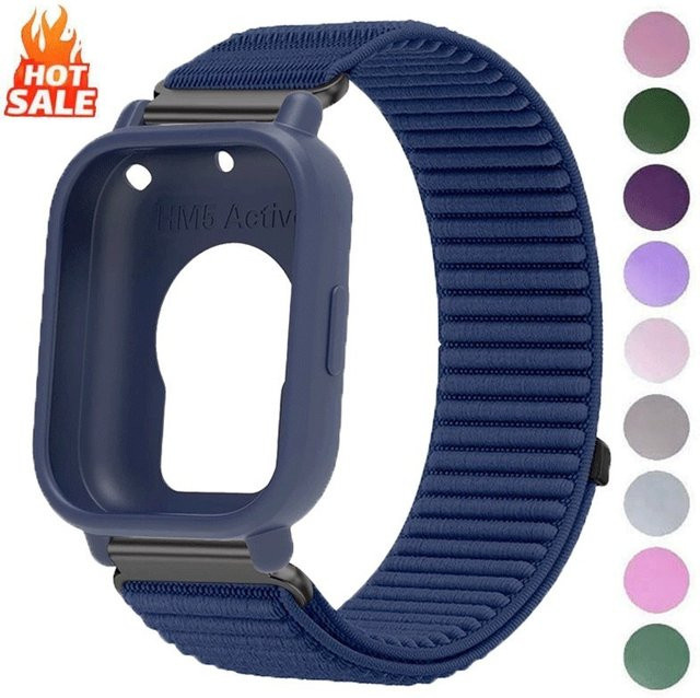 Xiaomi Uhrenarmband mit TPU-Hülle, Nylon, blue, Redmi Watch 5 Lite/5 Active - Bild 1