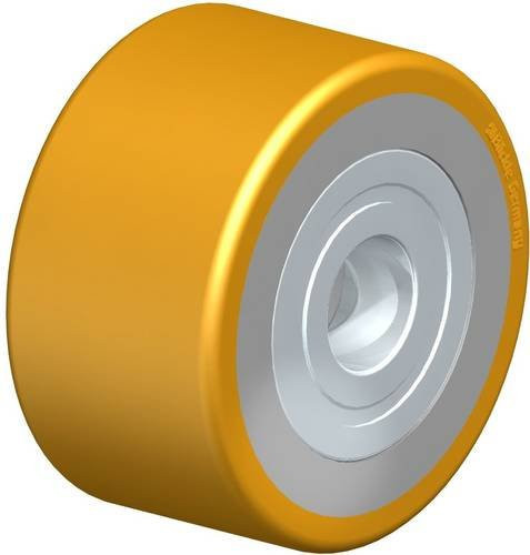 Blickle Hubwagenrolle HTH 75X40/20-40K in Braun und Gelb mit 75 mm Durchmesser und einer Tragfähigkeit von 340 kg - Bild 1