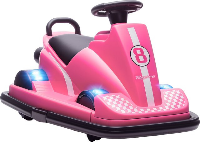 AIYAPLAY Kinder-Elektroauto Bumper Car mit Licht und Sound Rosa 3-8 Jahre - Bild 1