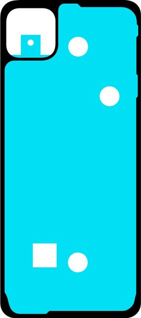 Samsung Service Pack Klebstoff für die Batterieabdeckung des Galaxy A22 5G A226 in Blau - Bild 1