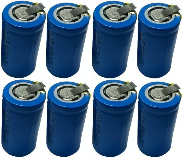DOUBLEPOW 18350 Lithium-Ionen-Akku 3,7V 900mAh Blau, lötbarer wiederaufladbarer Akku für elektrische Zahnbürsten und Spielzeuge - Bild 1
