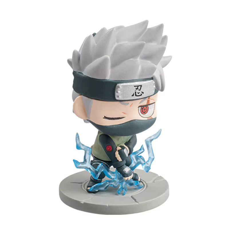 Bandai Naruto Anime Hatake Kakashi Uzumaki Uchiha Sasuke, Action Figur, 6-teiliges Set - Bild 2