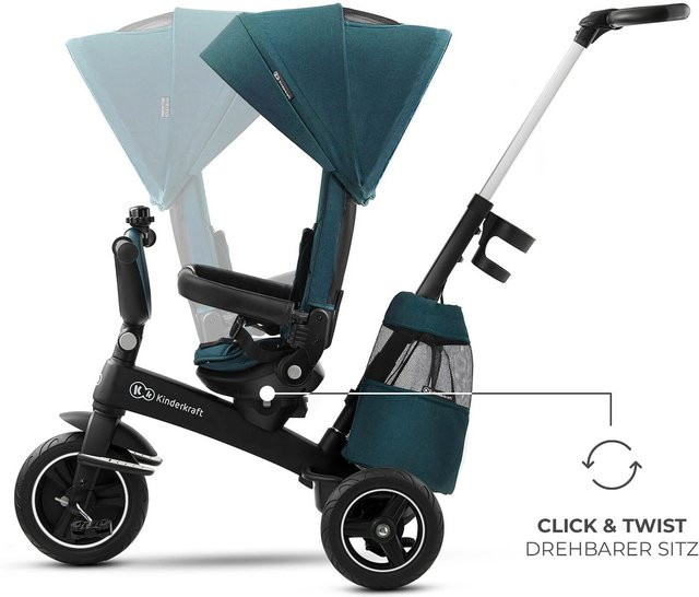 Kinderkraft EASYTWIST Dreirad ab 9 Monaten grün - Bild 1