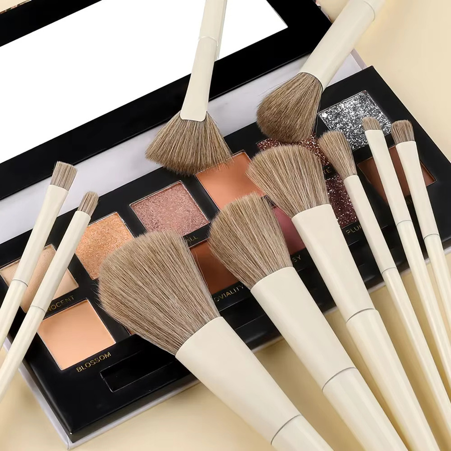 RUNTOIN Make-up-Pinsel-Set, 10-teilig, für Augen und Gesicht - Bild 3