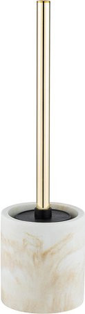 Wenko WC-Garnitur Odos aus Polyresin in Weiß und Gold, B/T/H: 7,5 x 37 x 7,5 cm - Bild 1