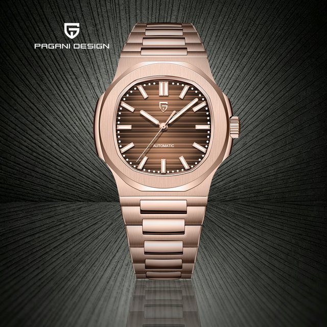 PAGANI DESIGN Automatik-Armbanduhr Edelstahl, Roségold, Herren - Bild 1