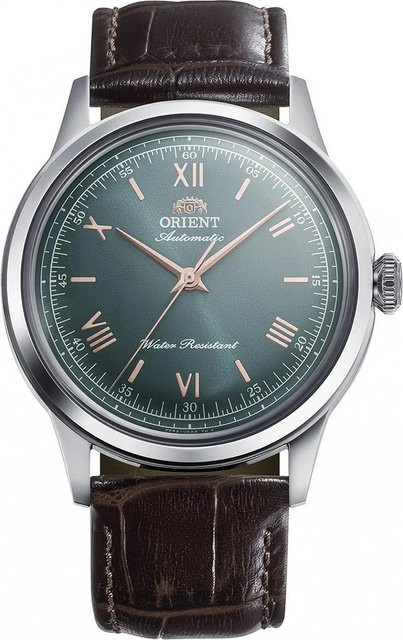 Orient Armbanduhr Bambino, Automatik, Edelstahl, Leder, 38 mm, Herren - Bild 1
