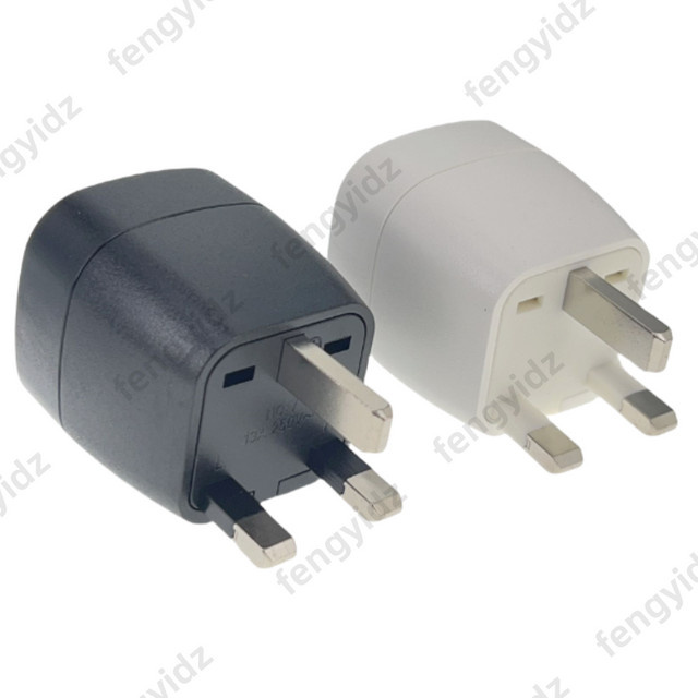 Fengyidz 2er-Pack Reiseadapter Typ G für England und UK in Schwarz - Bild 1