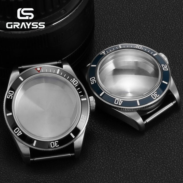 GRAYSS Uhrengehäuse Dive GMT, Edelstahl, Silber, 40 mm, Unisex - Bild 1