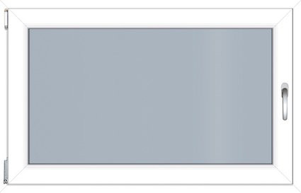 RORO Kunststoff-Fenster KOMFORT B70 in Weiss mit Klarglas, B: 110 cm, H: 75 cm - Bild 1