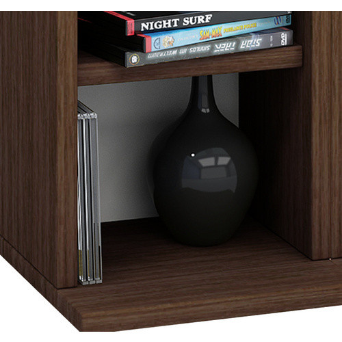 VCM Milano CD DVD Regal aus Holzwerkstoff in Braun, B/T/H: 42 x 20 x 91,8 cm - Bild 3