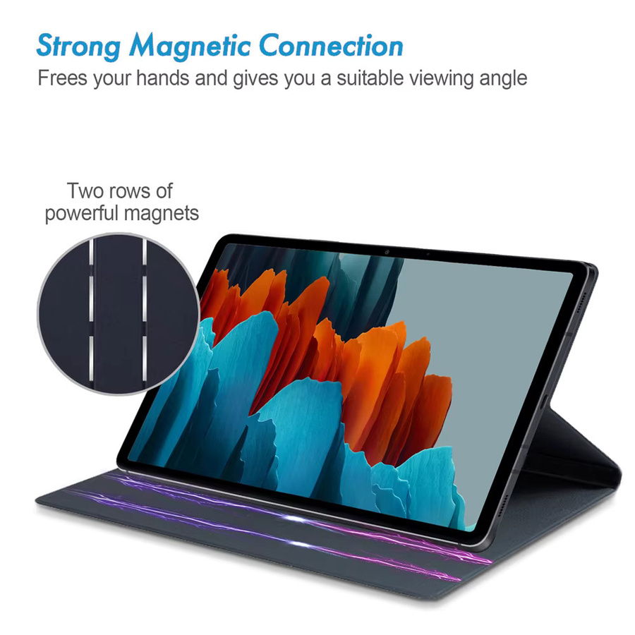 Samsung Galaxy Tab S9 FE und S10 Serie Magnetische Schutzhülle mit Stifthalter und Auto Sleep Wake Funktion in Grün - Bild 2
