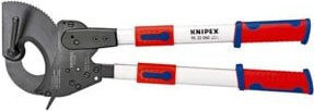 Knipex Kabelschneider 95 32 060 mit Ratschenprinzip und Teleskopschenkeln in Mehrkomponenten-Hülle, 630 mm - Bild 1