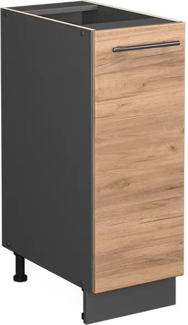 Vicco Apothekerunterschrank Fame-Line Küchenschrank in Anthrazit und Eiche, Breite: 30 cm - Bild 2