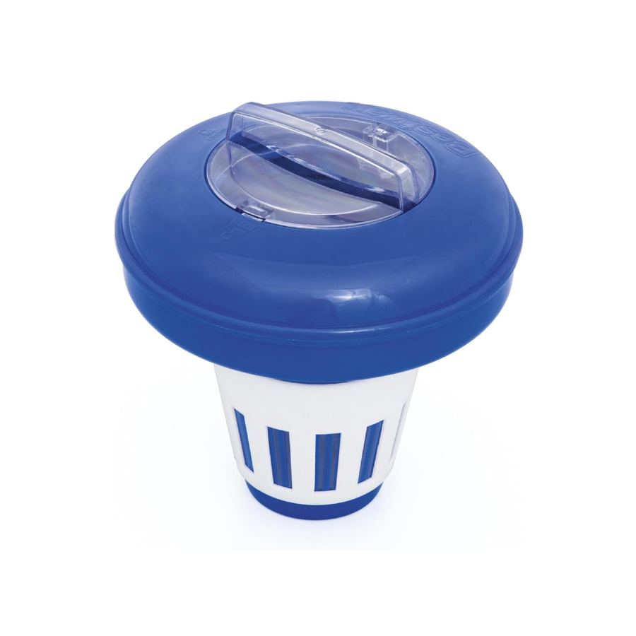 Bestway Flowclear Dosierschwimmer in Blau und Weiß mit 16,5 cm Durchmesser für kristallklares Poolwasser - Bild 1