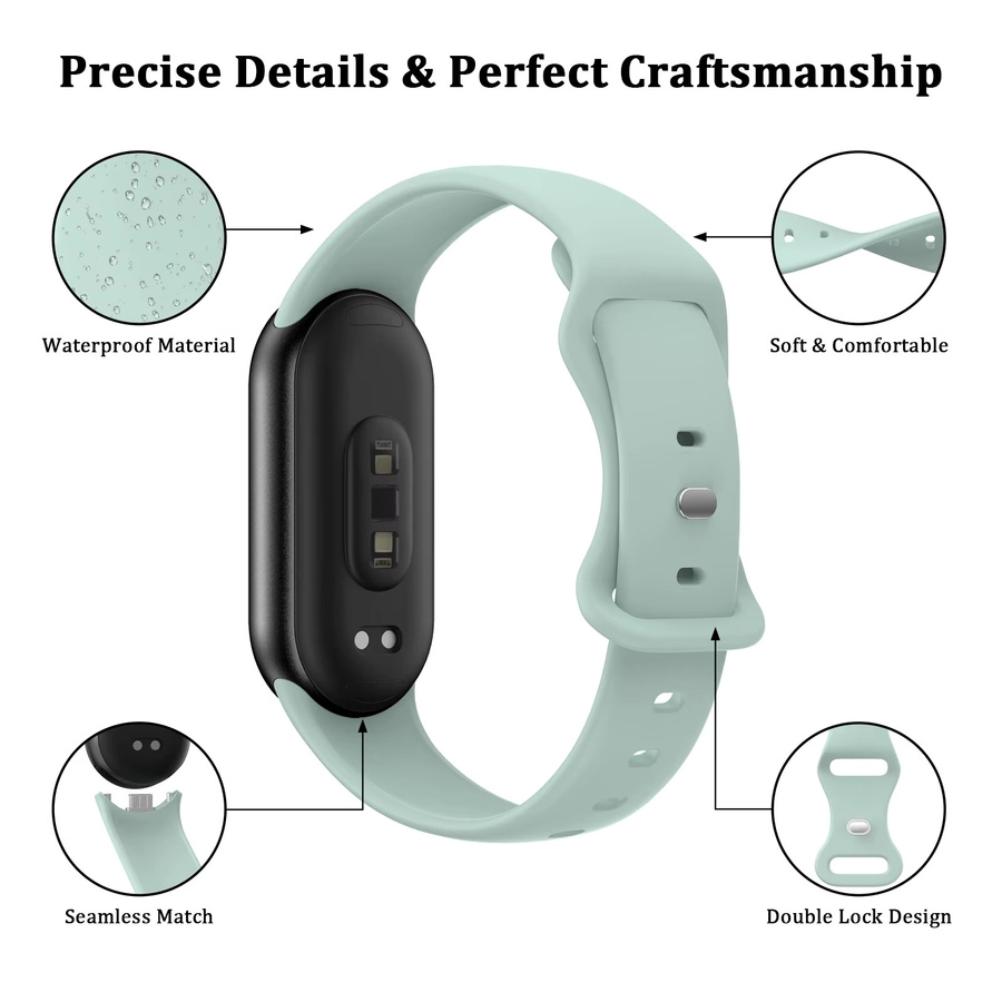 Tobfit Uhrenarmband Silikon, Xiaomi Mi Band 8 9 10, Unisex - Bild 2