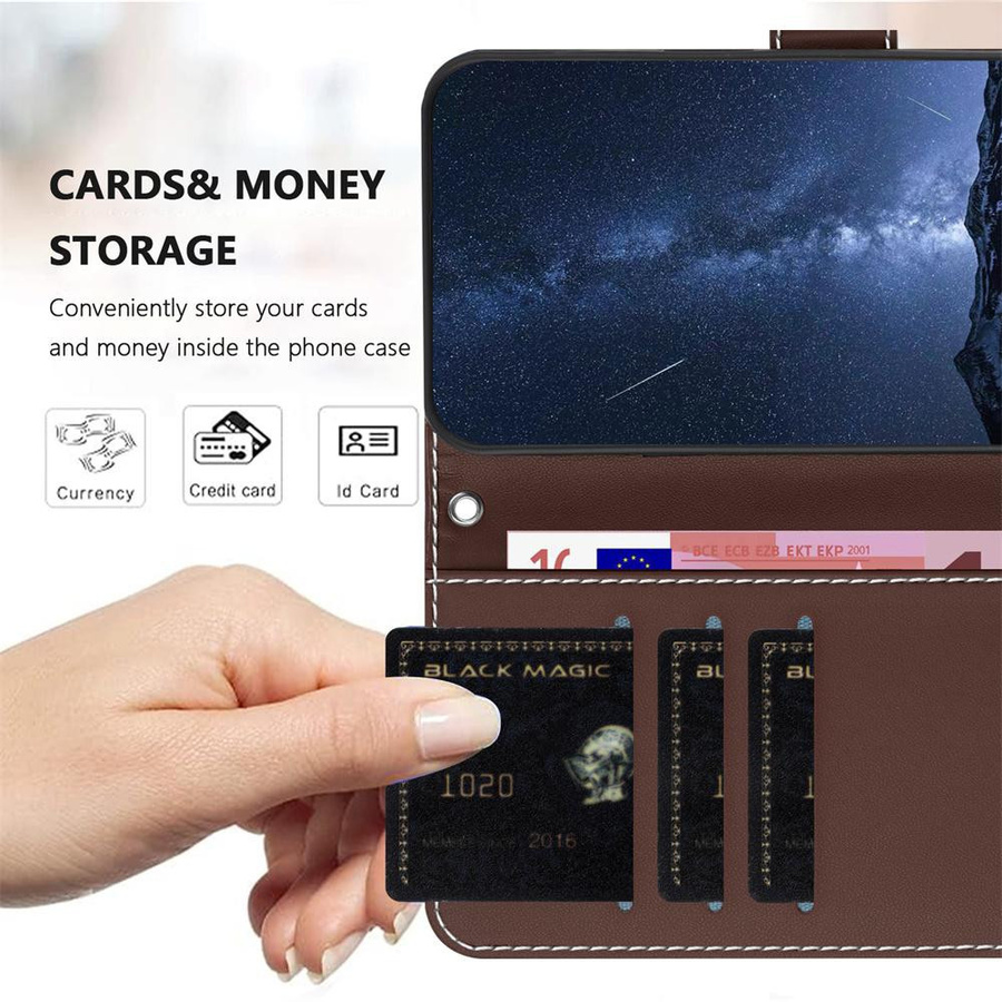 Premium Leder Klappbrieftasche Handyhülle für Samsung Galaxy A55 A35 A25 A15 A05 A56 A36 A26 A16 A06 A57 A37 A17 A07 A05s - Bild 2