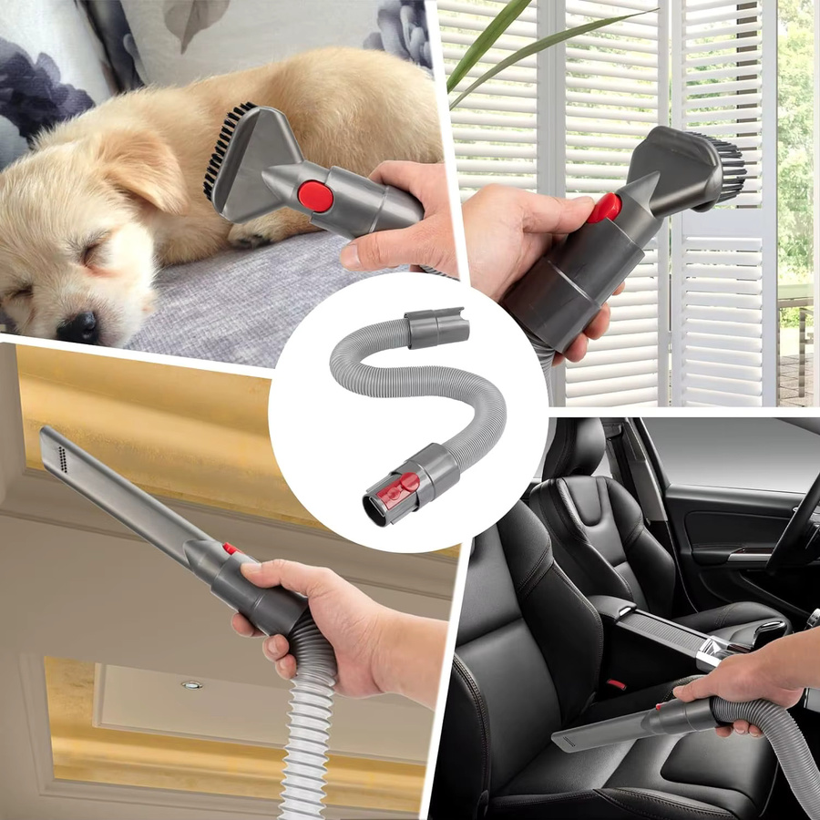 Flexibler Verlängerungsschlauch für Dyson Akku-Staubsauger in Grau - Bild 5