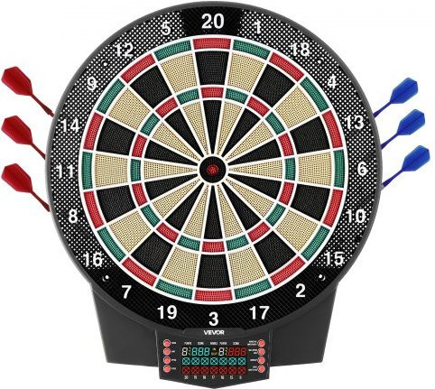 VEVOR Elektronische Dartscheibe mit LCD-Punkteanzeige für bis zu 8 Spieler - Bild 1