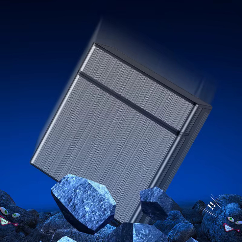 LAFAGIET Zigarettenetui aus Metall mit Flip-Cover, silber, Kapazität für 40 Stück, feuchtigkeitsbeständig - Bild 4