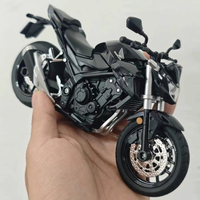 RMZ city Honda CB400F CBR1000 Motorrad Modell, 1:12, Metall, Gummi, Schwarz - Bild 1
