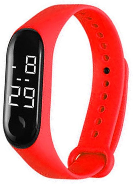 RUI RUI YU 3 Digitaluhr, Kunststoff, Schwarz, Rot, Unisex, 5 ATM - Bild 1