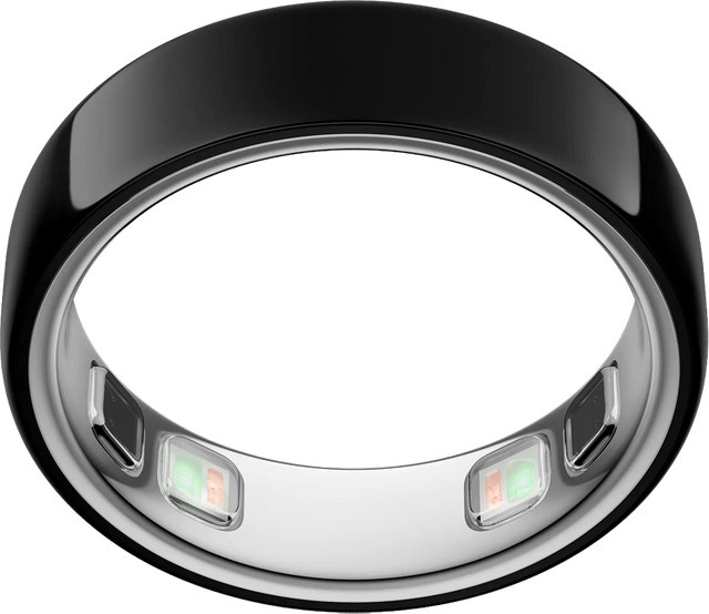 Oura Ring 5 Smart Ring mit Schlaf-Tracking und Herzfrequenzmessung in Schwarz, Größe 8 - Bild 1