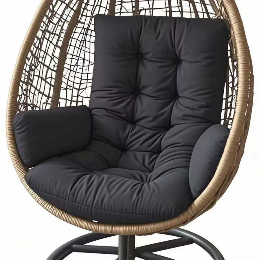HomeHarmony Wasserdichtes Outdoor-Hängekorb-Sitzkissen aus Polyester, Einfarbig, B: 120 cm, H: 60 cm - Bild 1