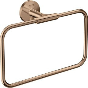 Hansgrohe Axor Uni. Circular Handtuchring Wandmontage Schwarz Gold Poliert B: 25,0 cm, H: 21,6 cm - Bild 1