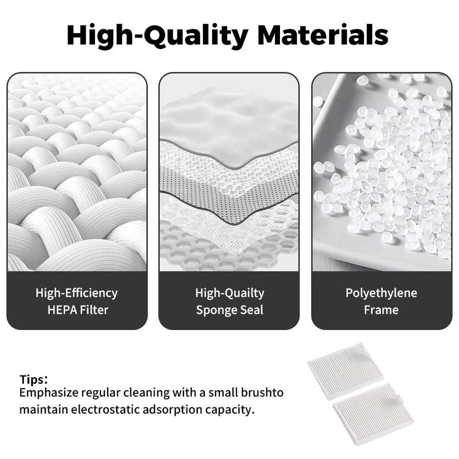 Waschbarer HEPA-Filter in Weiß für Roborock Q7 M5 Q7 M5+ Q7 TF Q7 TF+ Q7T+ Q7 L5 Q7 L5+ Q7B Roboterstaubsauger Ersatzteil - Bild 3