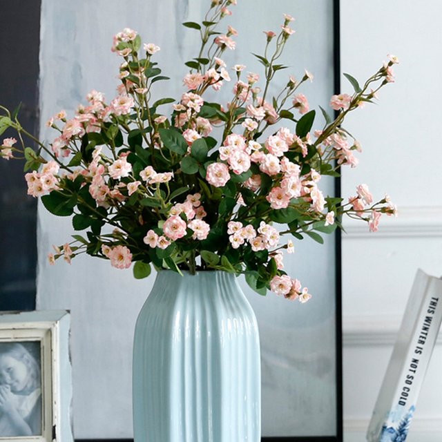 TTCY Künstliches Gänseblümchen Bouquet in Pink für Dekoration, Hochzeit und DIY-Kränze - Bild 1