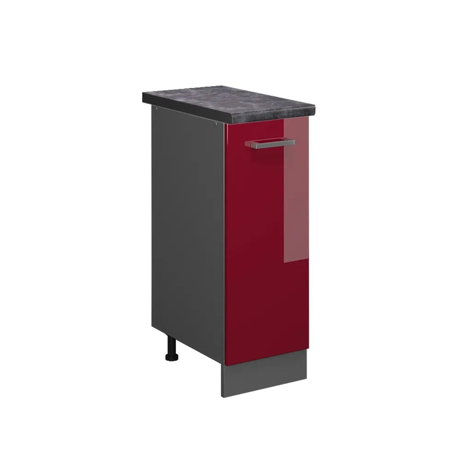 Vicco Apothekerschrank R-Line Bordeaux Hochglanz Anthrazit B: 30 cm, H: 81,6 cm, T: 19,73 cm - Bild 2
