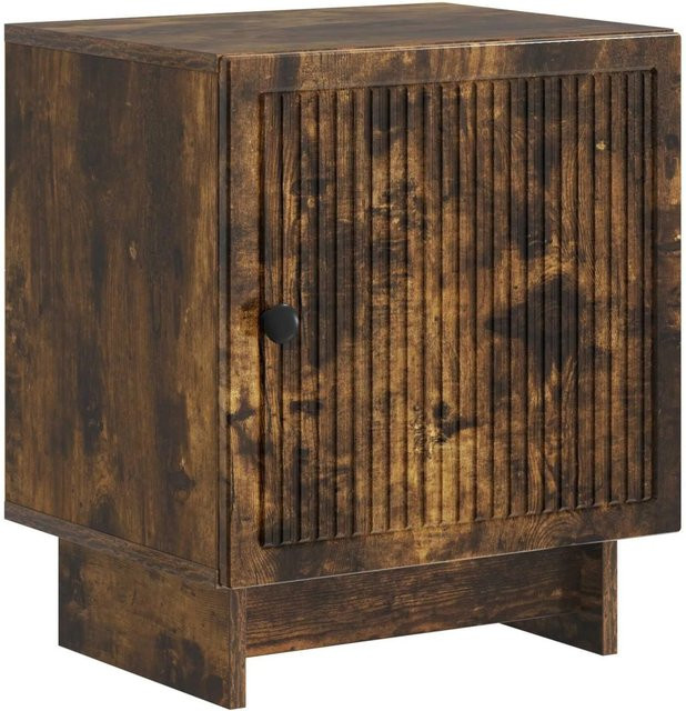 vidaXL Nachttisch in Geräucherte Eiche, Vintage Design, Braun, B/T/H: 43 x 34,5 x 50 cm - Bild 1