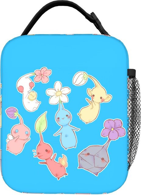 Isolierte Pikmins Videospiel Lunchtasche von Fancy Style Studio in Blau, wiederverwendbare Thermotasche für Reise und Strand, One Size - Bild 1