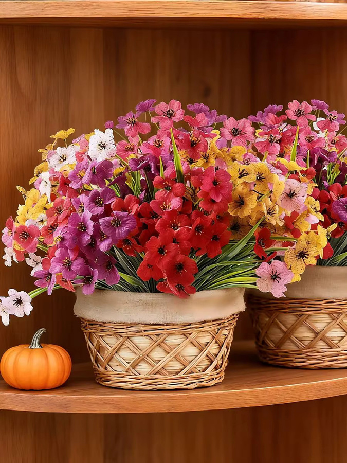 5 Stück künstliche Pflaumenblüten von HUAFENFEN in Multicolour für Hochzeitsdekoration und Fotografie-Requisiten - Bild 7