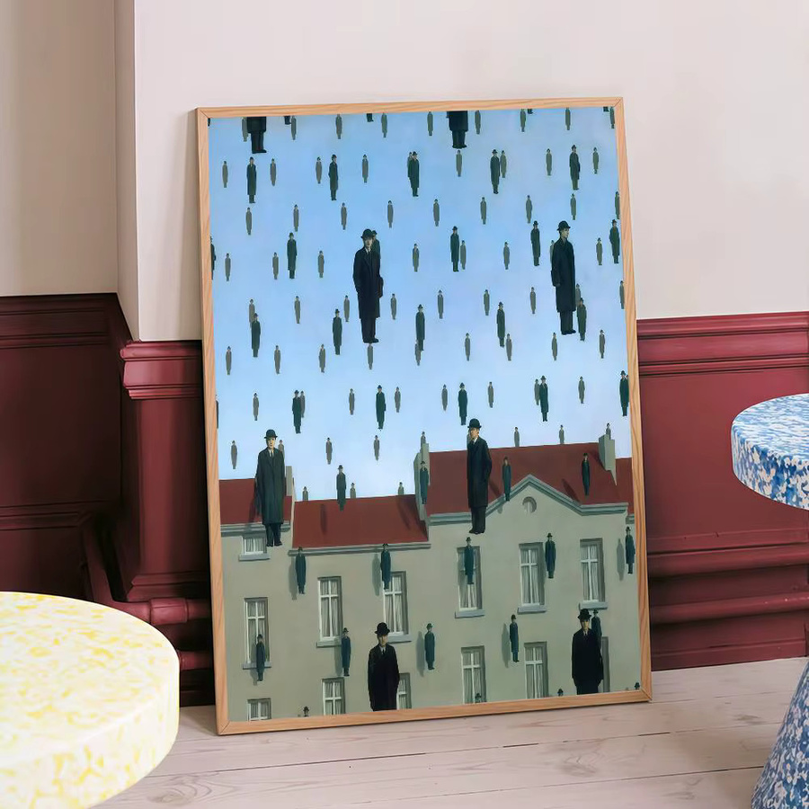 Wasserdichter Wandaufkleber im Surrealismus-Stil von Rene Magritte als selbstklebendes Kunst Poster in Mehrfarbig - Bild 5