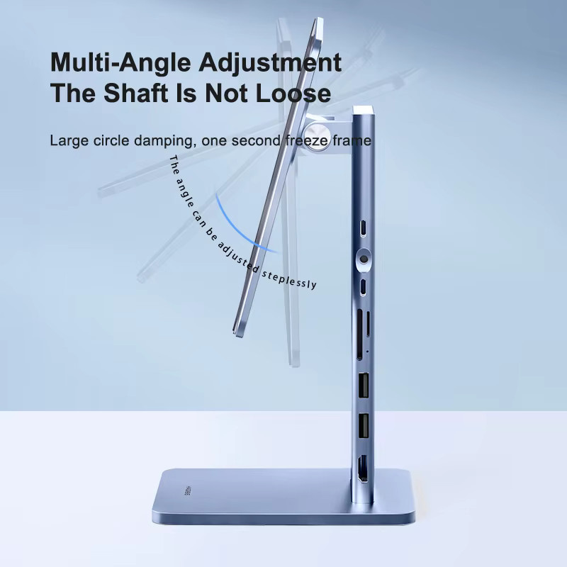 Hagibis faltbarer Magnetständer für iPad Pro und iPad Air mit integriertem USB-C-Hub - Bild 2