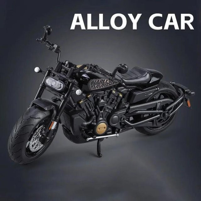 Linyi toy car Sportster S Motorrad Modell, 1:12 Skala, Metall, ab 14 Jahren - Bild 1